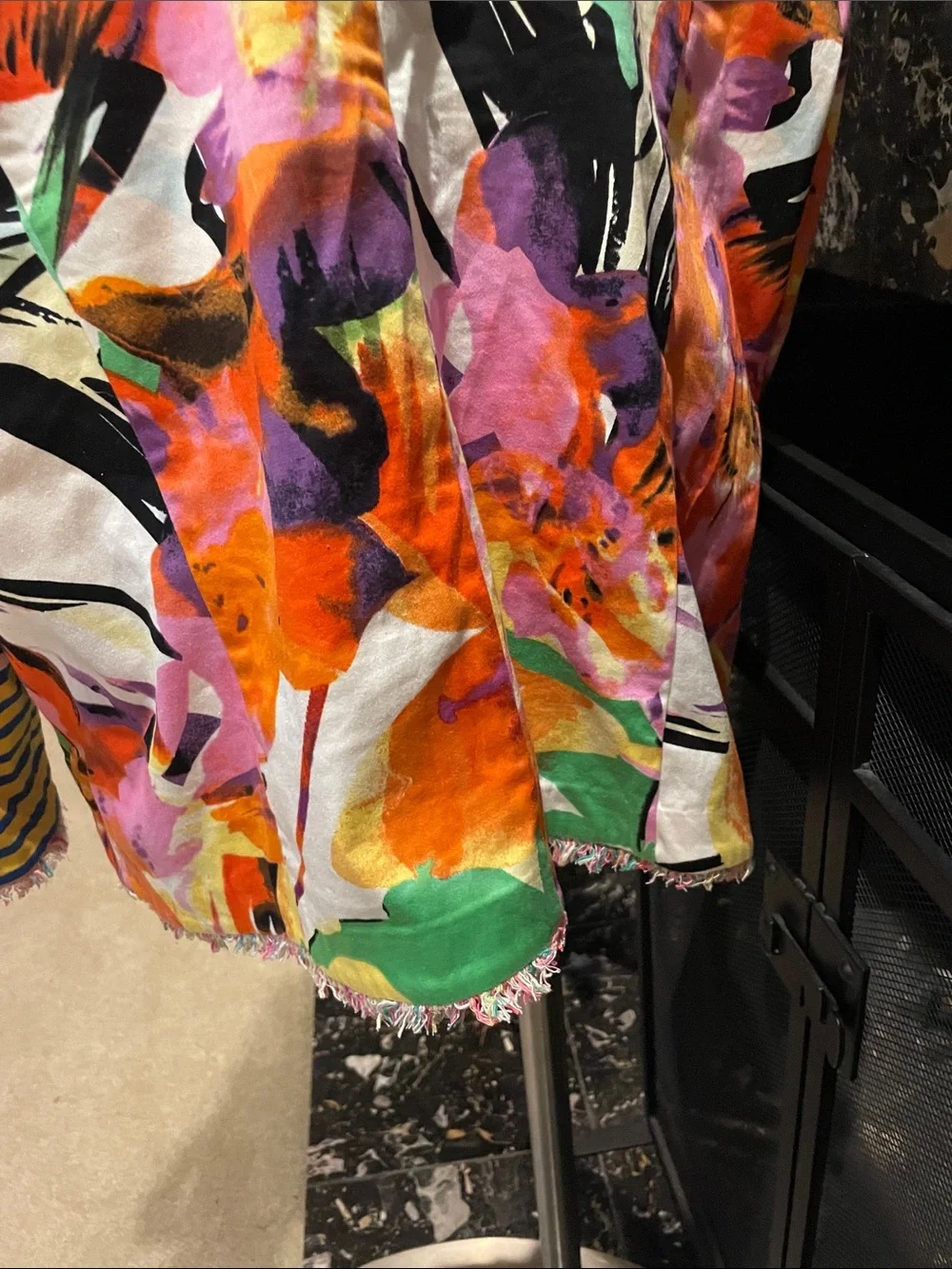 berek Vibrant Multicolor Floral Fringe Blazer - Picture 11 of 11